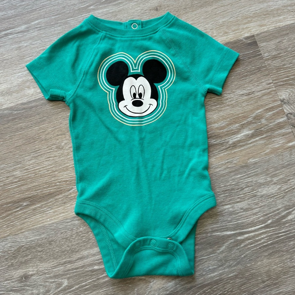 New Boy's Disney Mickey Mouse 1 PC Bodysuit Creeper Size 6 Months